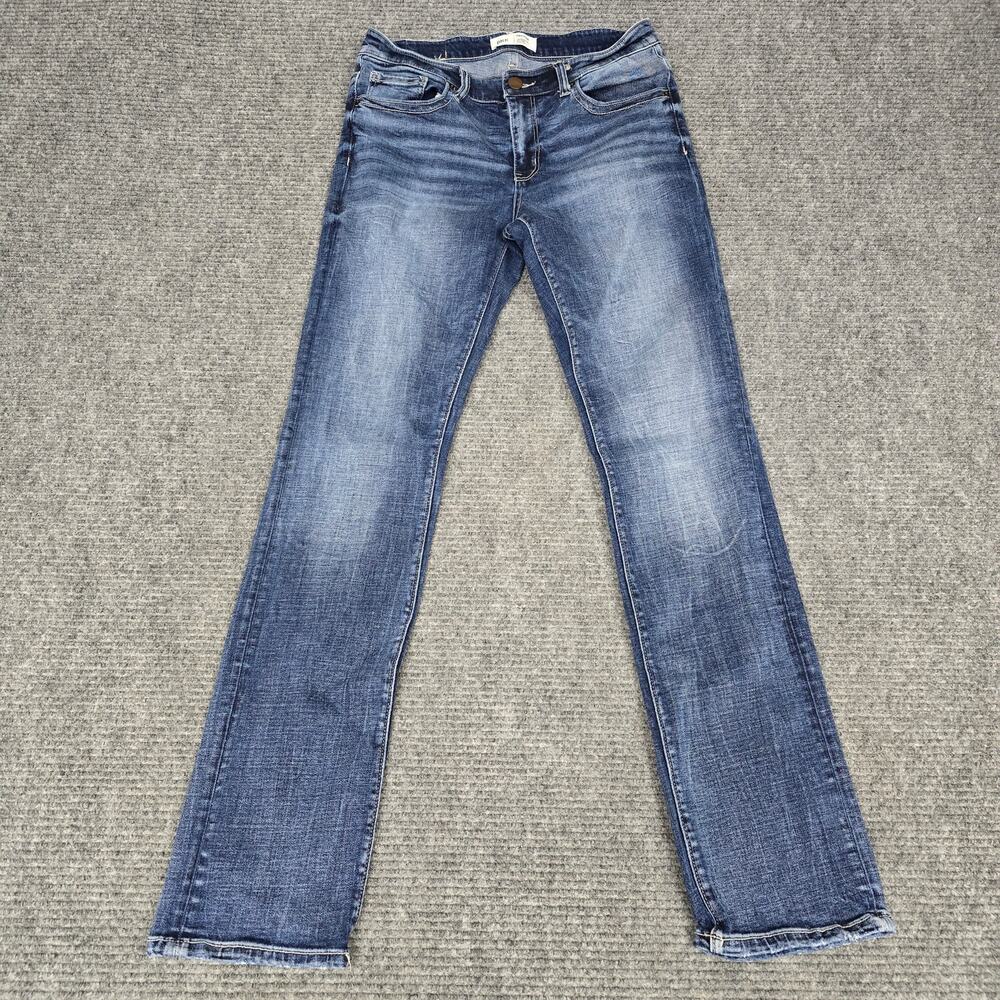 BKE Payton Jeans Womens 28x32 Mid Rise Straight Distressed Stretch Y2K